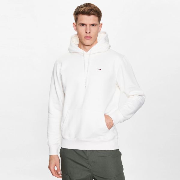 Tommy Jeans Regular Solid Hoodie Wit