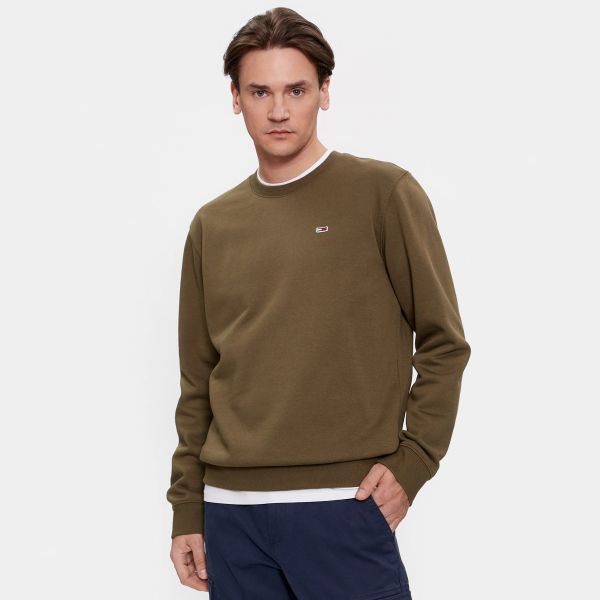 Tommy Jeans Regular Sweater Donker Groen