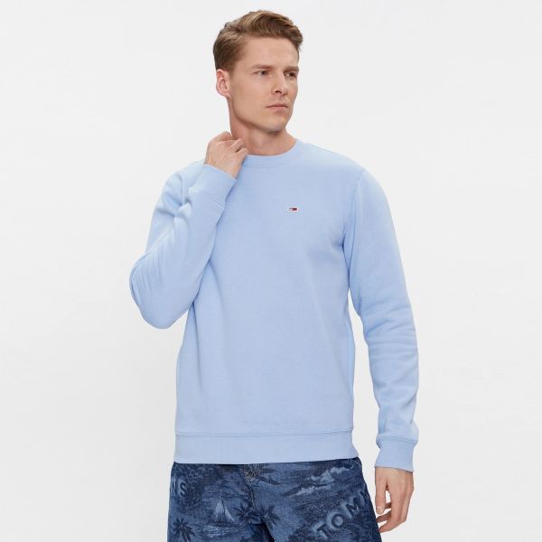 Tommy Jeans Regular Sweater Licht Blauw