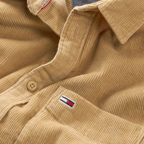 Tommy Jeans Relax Corduroy Overshirt Beige