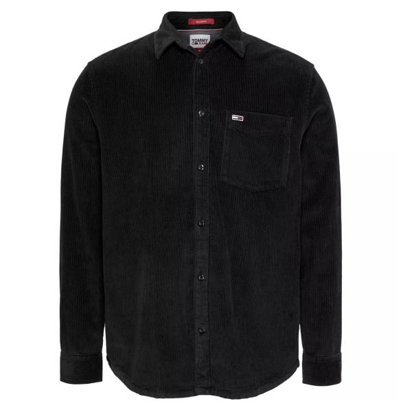 Tommy Jeans Relax Corduroy Overshirt Zwart