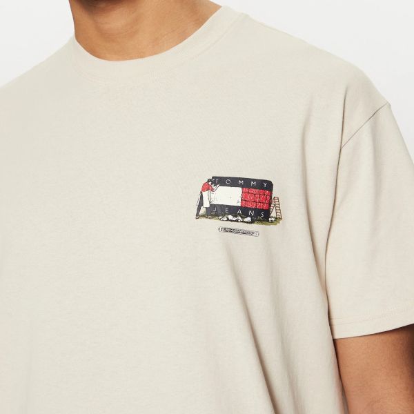 Tommy Jeans Relaxed Novelty T-shirt Off White