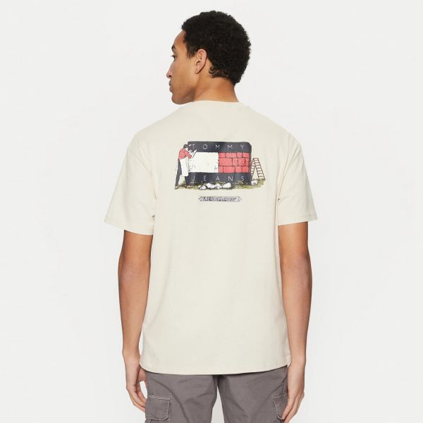 Tommy Jeans Relaxed Novelty T-shirt Off White