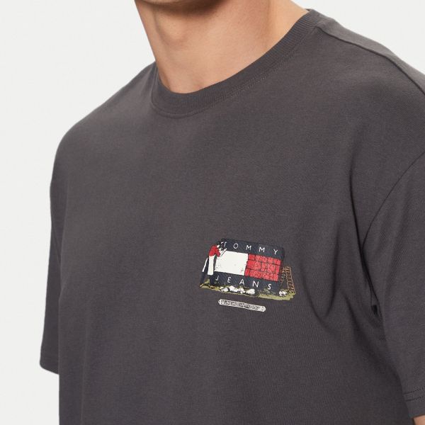 Tommy Jeans Relaxed Novelty T-shirt Zwart