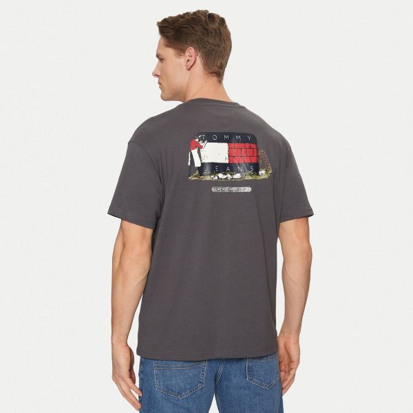 Tommy Jeans Relaxed Novelty T-shirt Zwart
