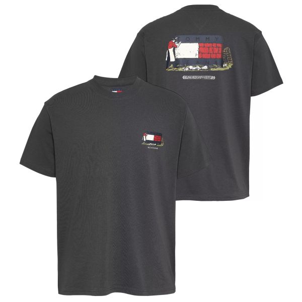 Tommy Jeans Relaxed Novelty T-shirt Zwart