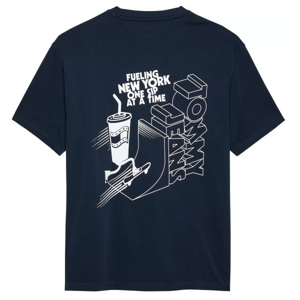Tommy Jeans Relaxed Skater Back T-shirt Navy