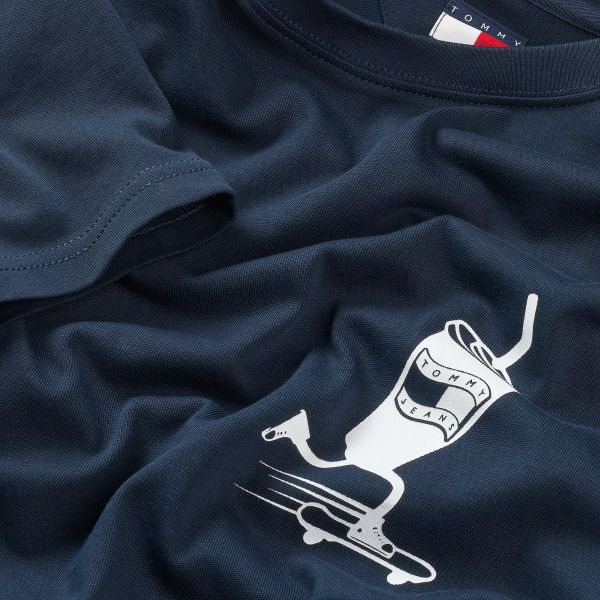 Tommy Jeans Relaxed Skater Back T-shirt Navy