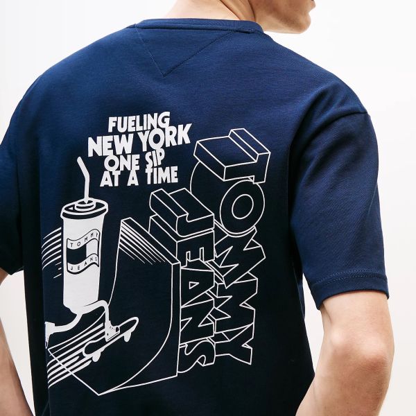 Tommy Jeans Relaxed Skater Back T-shirt Navy