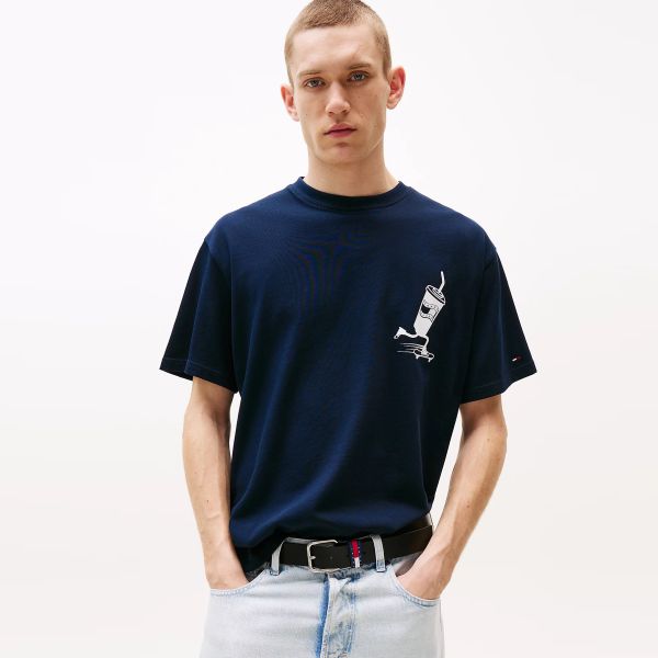 Tommy Jeans Relaxed Skater Back T-shirt Navy