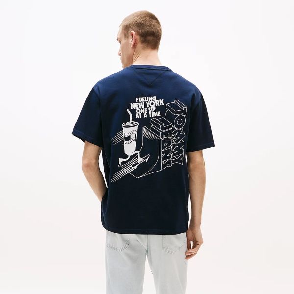 Tommy Jeans Relaxed Skater Back T-shirt Navy
