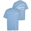 Tommy Jeans Signature Print T-shirt Licht Blauw