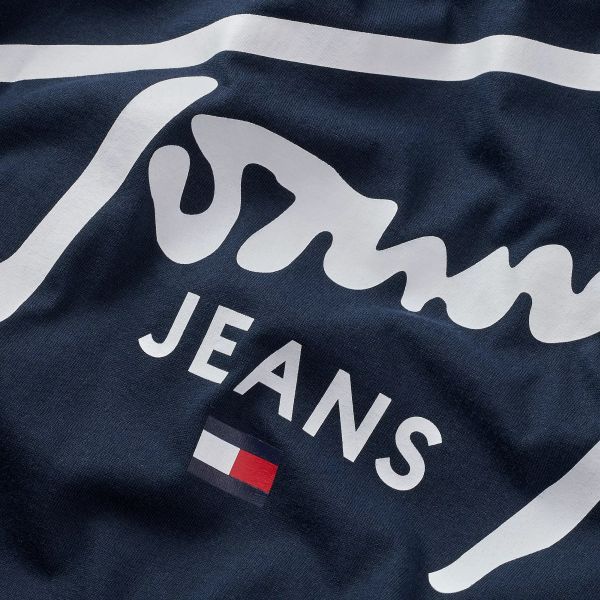 Tommy Jeans Signature Print T-shirt Navy