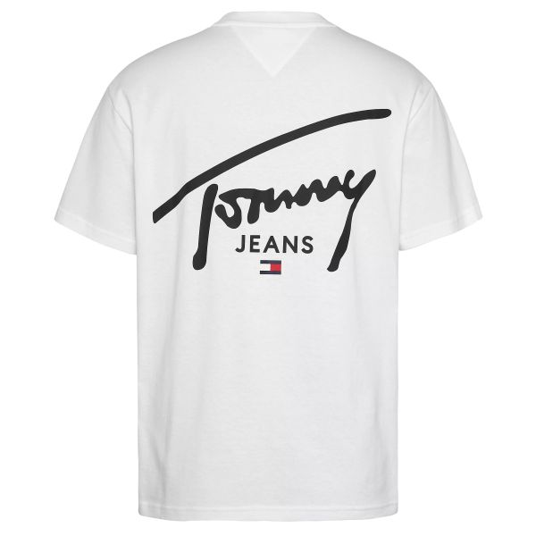 Tommy Jeans Signature Print T-shirt Wit
