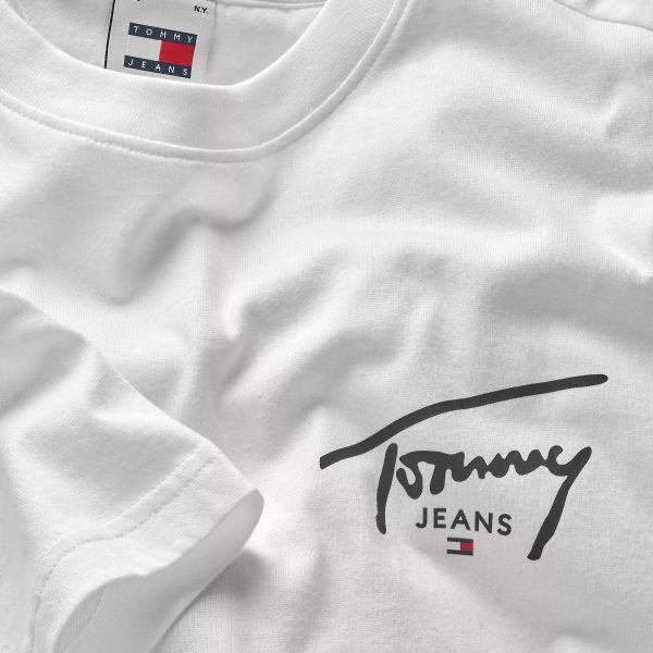 Tommy Jeans Signature Print T-shirt Wit