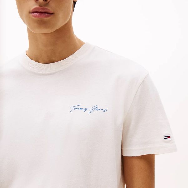 Tommy Jeans Signature Sailing T-shirt Off White