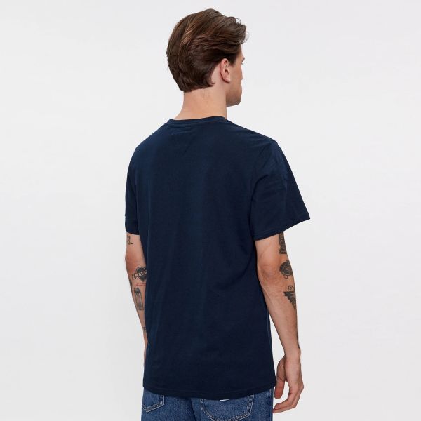 Tommy Jeans Slim Essential Flag T-shirt Navy