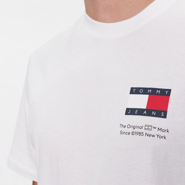 Tommy Jeans Slim Essential Flag T-shirt Wit