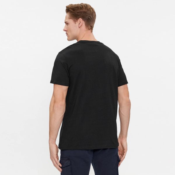 Tommy Jeans Slim Essential Flag T-shirt Zwart
