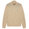 Tommy Jeans Slim Essential Quarter Zip Sweater Beige