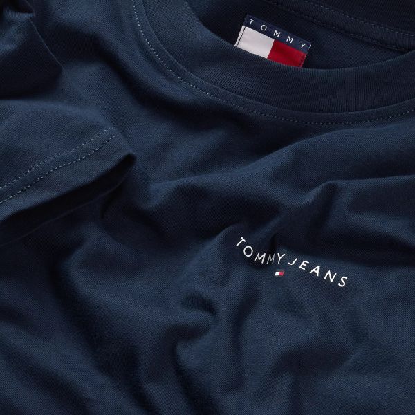 Tommy Jeans Slim Linear Chest T-shirt Navy