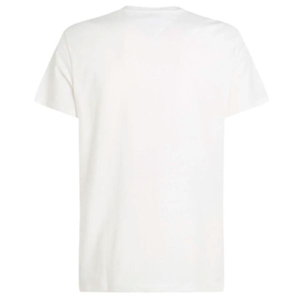 Tommy Jeans Slim Linear Chest T-shirt Wit