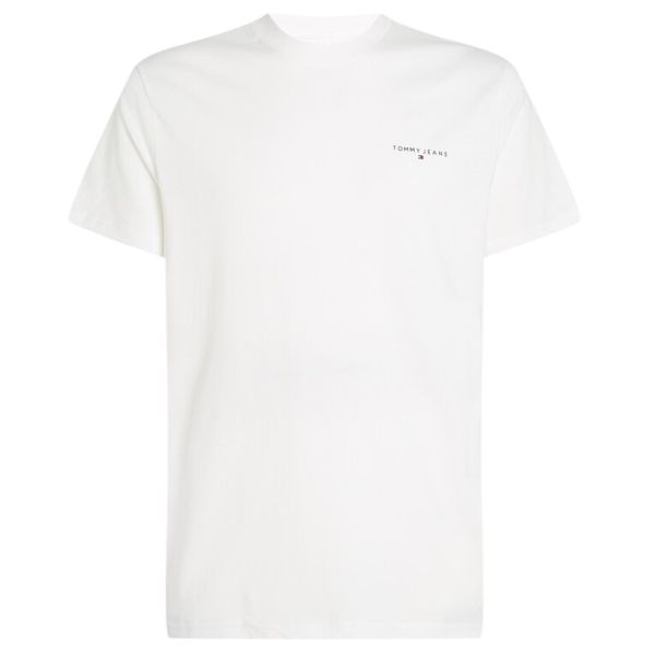 Tommy Jeans Slim Linear Chest T-shirt Wit