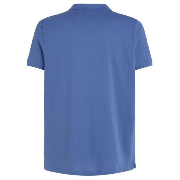 Tommy Jeans Slim Placket Polo Blauw