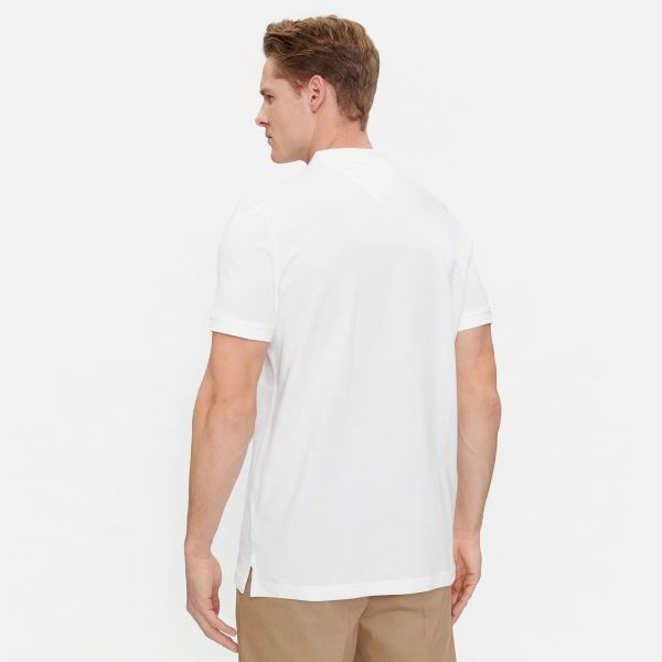 Tommy Jeans Slim Placket Polo Wit