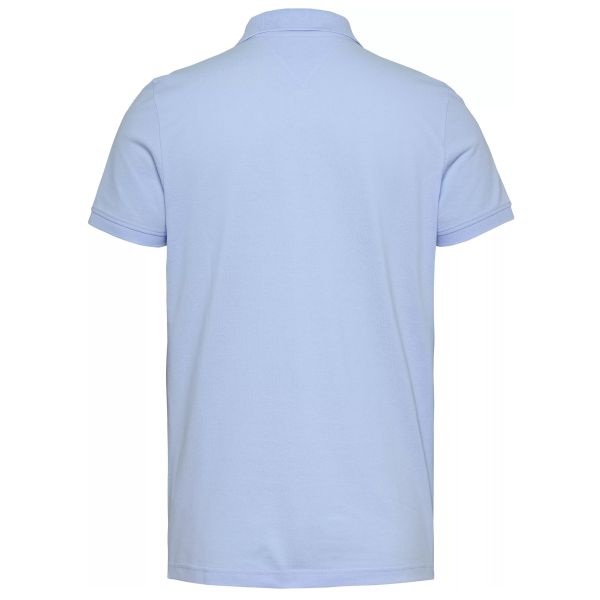 Tommy Jeans Slim Placket Polo Licht Blauw