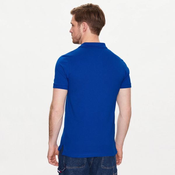 Tommy Jeans Slim Placket Polo Blauw