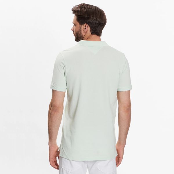 Tommy Jeans Slim Placket Polo Mint