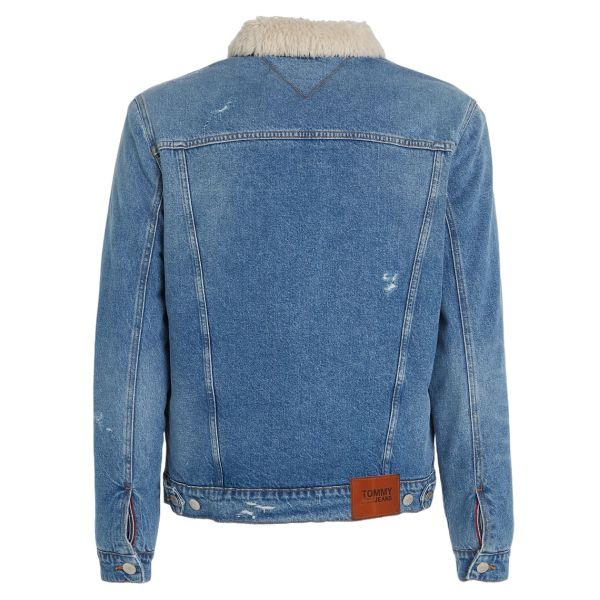 Tommy Jeans Teddy Trucker Spijkerjas Blauw