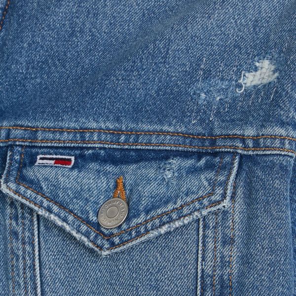 Tommy Jeans Teddy Trucker Spijkerjas Blauw