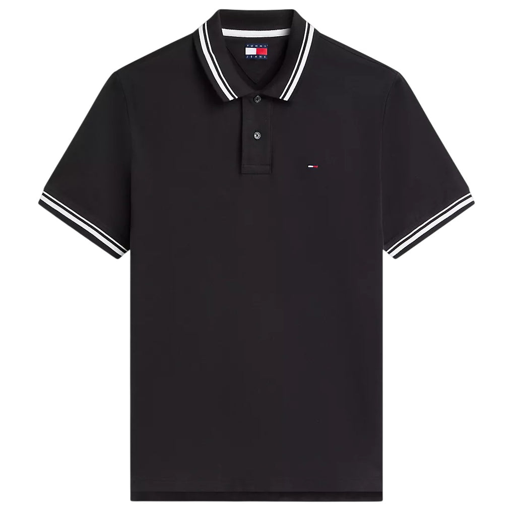 Tommy Jeans Tipped Polo Zwart
