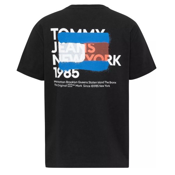 Tommy Jeans NY Graffiti T-shirt Zwart
