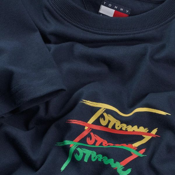 Tommy Jeans Twisted Sign T-shirt Navy