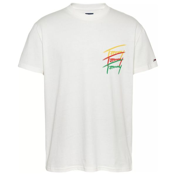 Tommy Jeans Twisted Sign T-shirt Wit