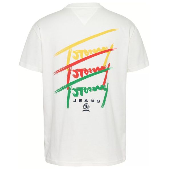 Tommy Jeans Twisted Sign T-shirt Wit
