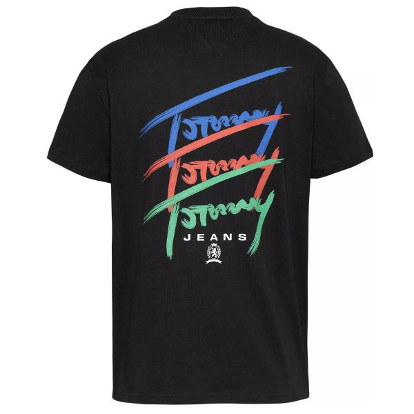 Tommy Jeans Twisted Sign T-shirt Zwart