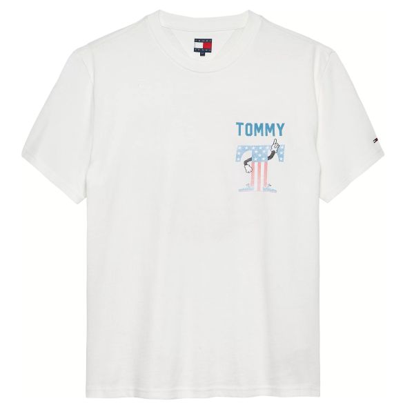 Tommy Jeans USA Script T-shirt Off White