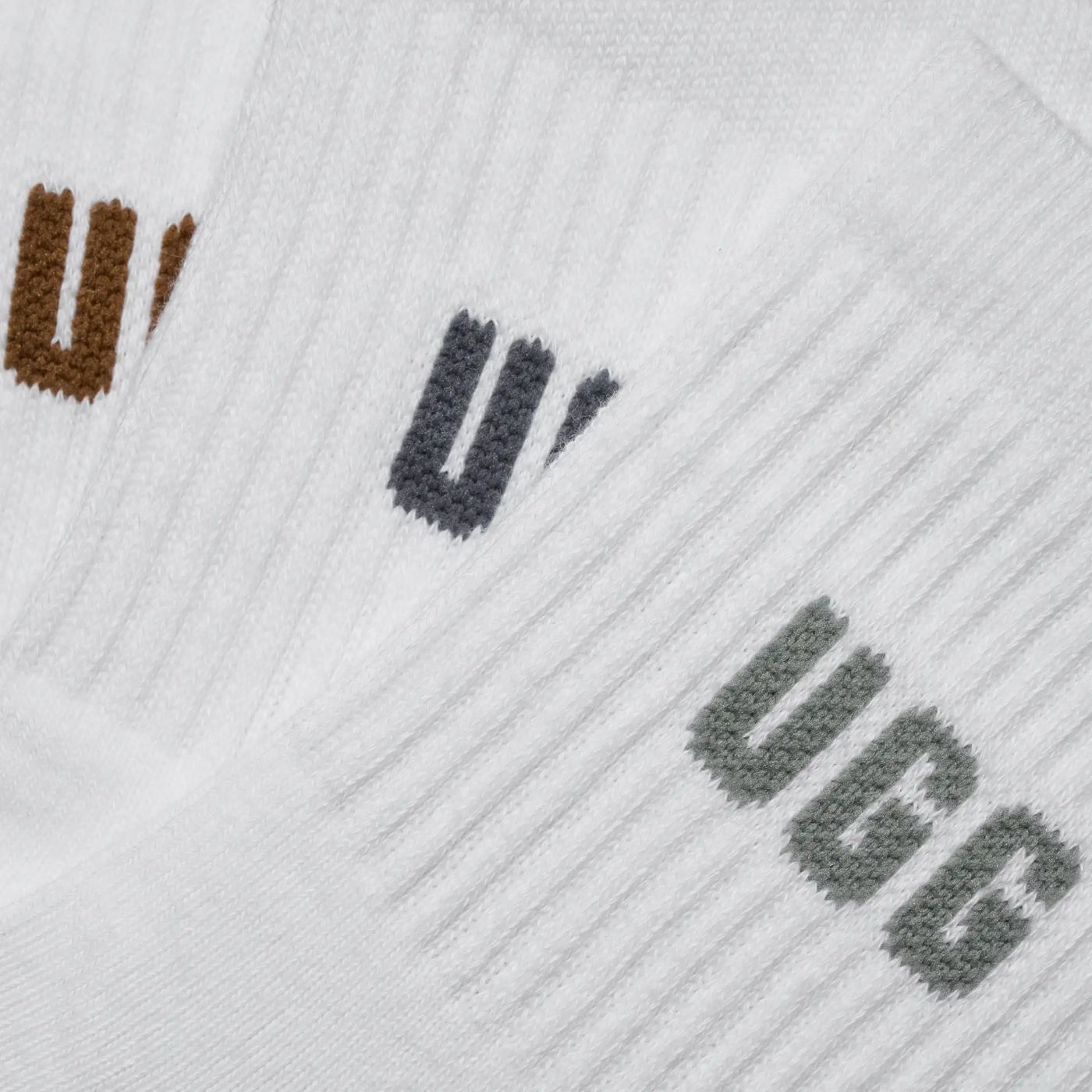 UGG Quinlin Logo Quarter 3-Pack Sokken Meerkleurig