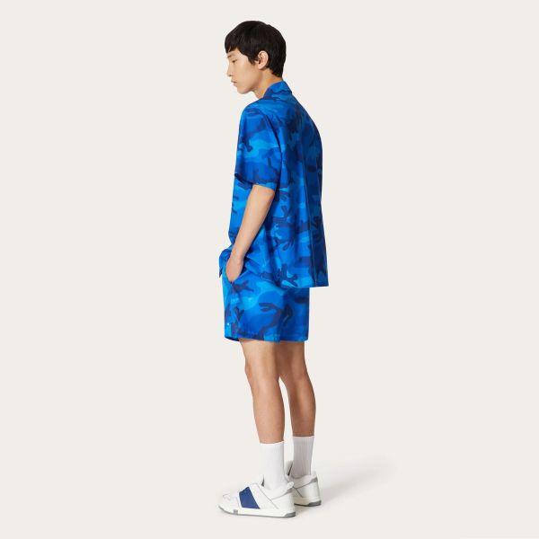 Valentino Garavani Camouflage Zwembroek Blauw