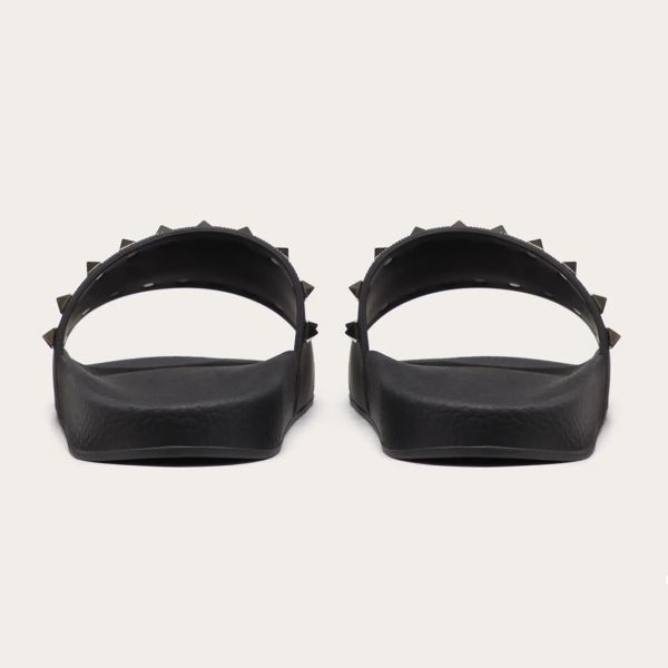 Valentino Garavani Rockstud Slippers Zwart