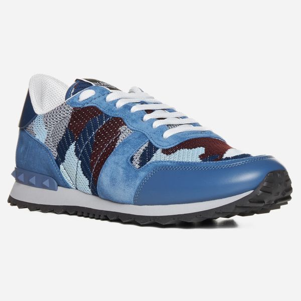 Valentino Garavani Sneaker Camouflage Blauw
