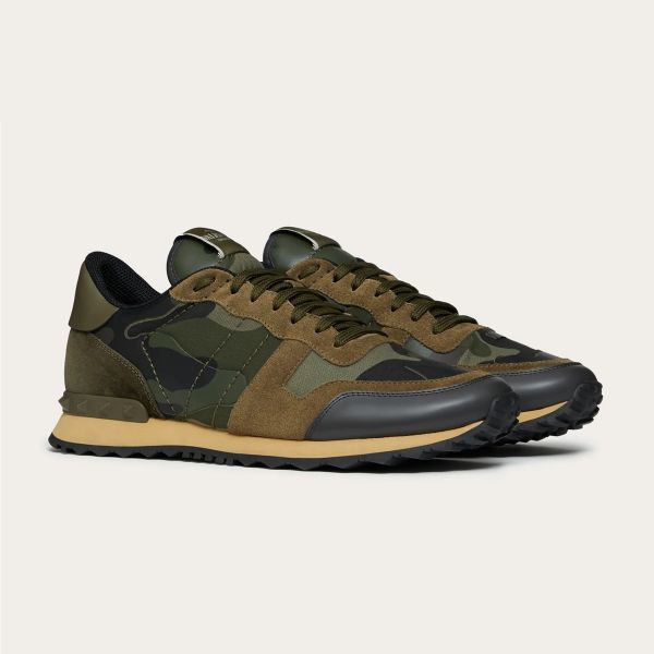 Valentino Garavani Sneaker Camouflage Donker Groen