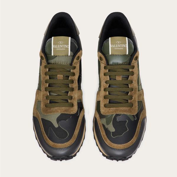 Valentino Garavani Sneaker Camouflage Donker Groen