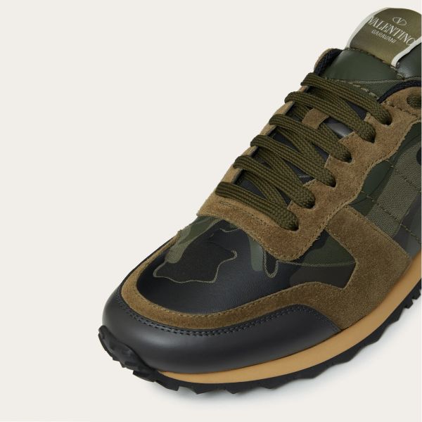 Valentino Garavani Sneaker Camouflage Donker Groen