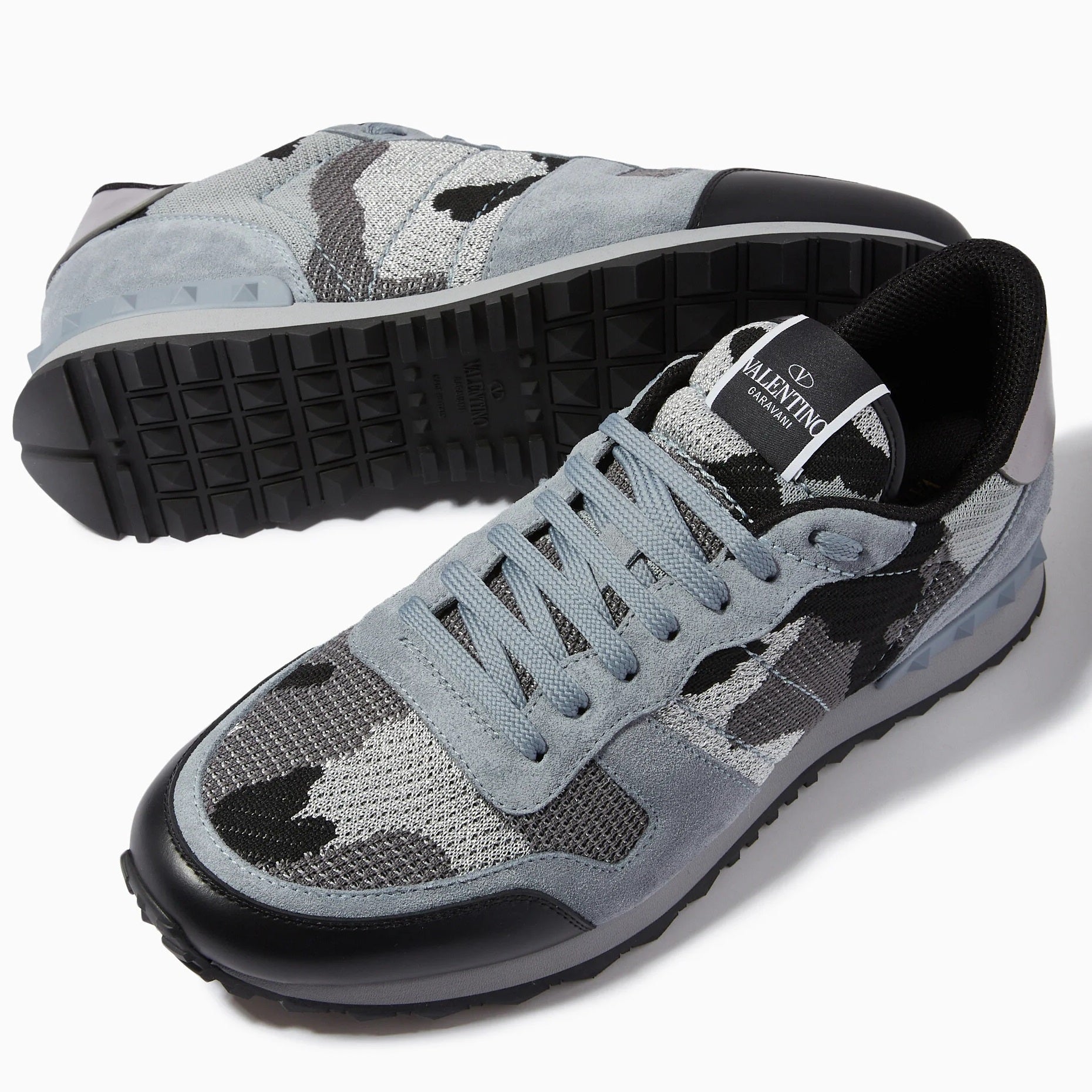 Valentino Garavani Sneaker Camouflage Grijs