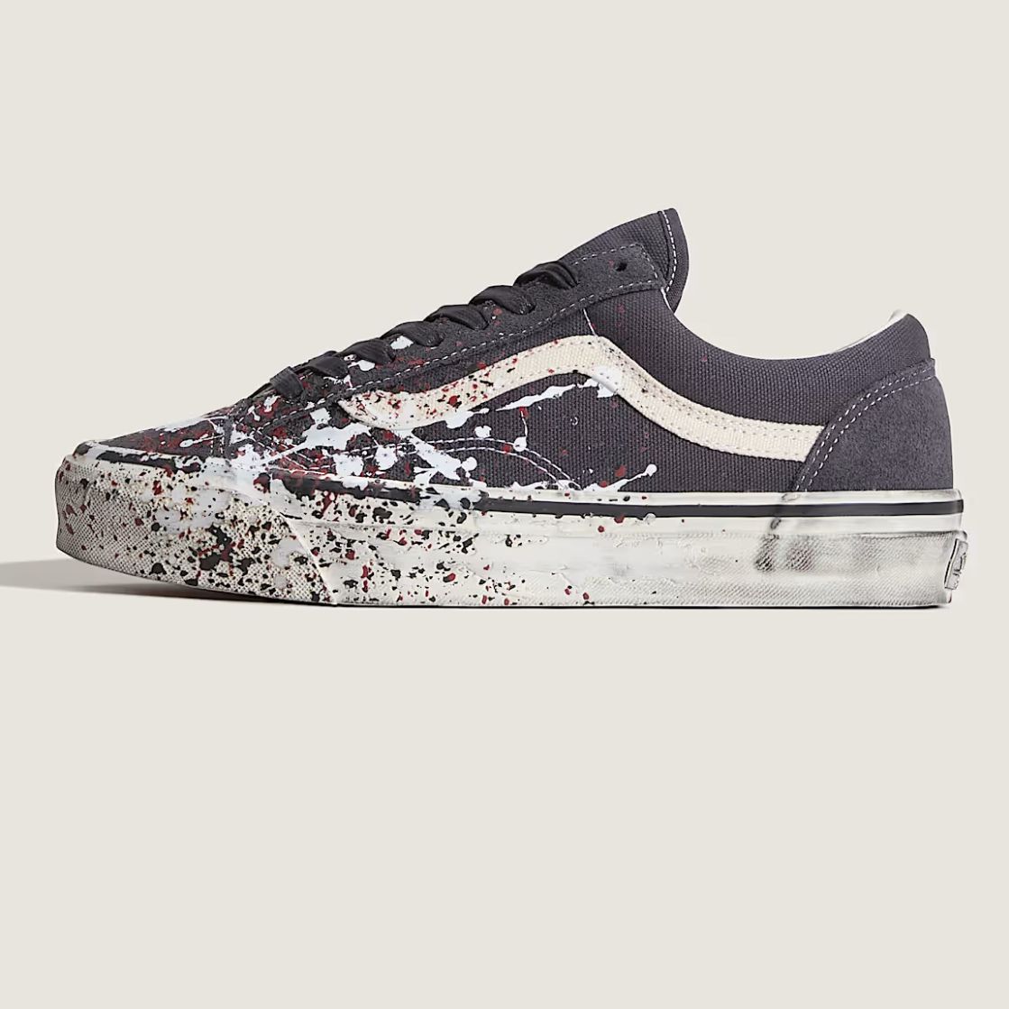 Vans LX Old Skool 36 Paint Splatter Sneaker Antraciet
